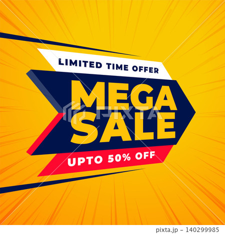 mega sale promo banner design mega sale promo banner design 140299985