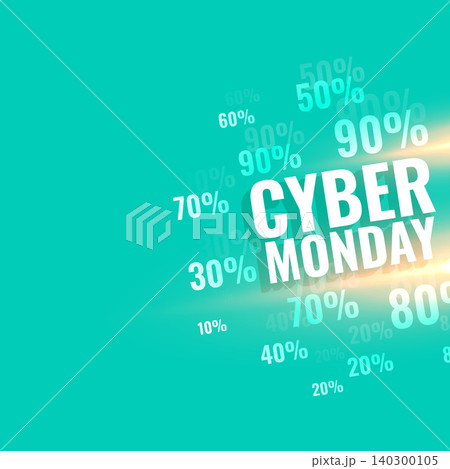 Cyber monday sale with discount offers background vector illustration Cyber monday sale with discount offers background vector illustration 140300105