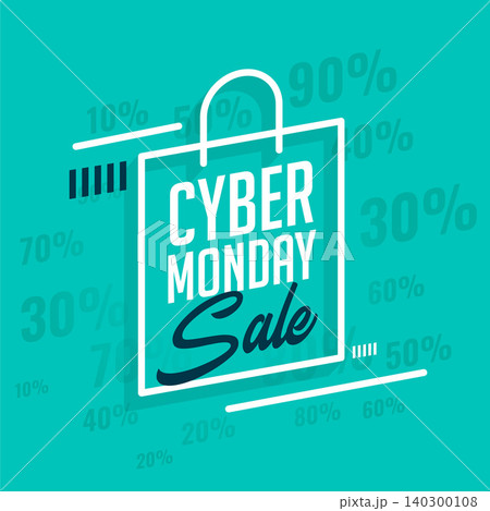 Cyber monday sale shopping bag with discount rate 140300108