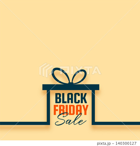 black friday event sale template in gift box design black friday event sale template in gift box design 140300127