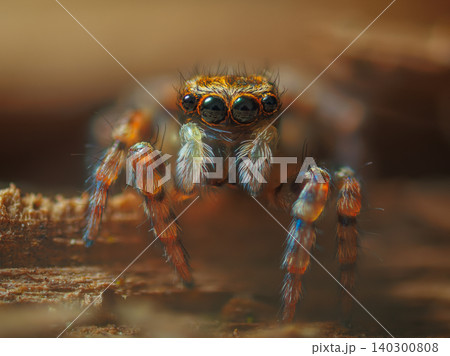 Little jumping spider looking to the camera 140300808