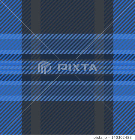 Regular textile texture check, rug seamless pattern plaid. Wide fabric background vector tartan in dark and blue colors. Regular textile texture check, rug seamless pattern plaid. Wide fabric background vector tartan in dark and blue colors. 140302488