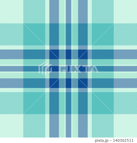 Yuletide background textile tartan, stitched seamless check vector. Pillow fabric pattern plaid texture in light and teal colors. Yuletide background textile tartan, stitched seamless check vector. Pillow fabric pattern plaid texture in light and teal colors. 140302511