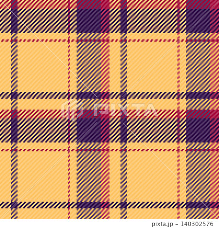 Classic tartan pattern. Seamless texture with squares and intersecting lines. Fashionable for textiles, wallpaper, or backgrounds. Cozy aesthetic, versatile design. 140302576