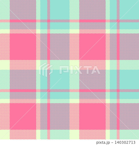 Podium plaid pattern background, t-shirt texture textile vector. International check seamless tartan fabric in red and teal colors. 140302713