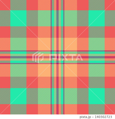 Mother pattern plaid check, multicolored textile background vector. Down texture tartan seamless fabric in red and teal colors. 140302723