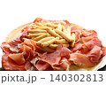 Breadsticks with Ham and Cured Pork Snack Breadsticks with Ham and Cured Pork Snack 140302813