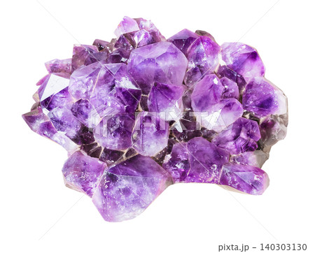 raw druse of amethyst ctystals cutout 140303130