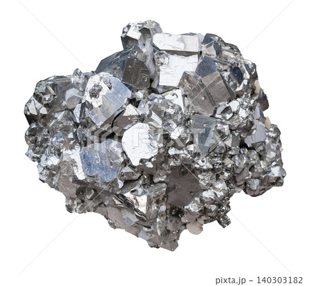raw piece of crystalline galena rock cutout raw piece of crystalline galena rock cutout 140303182