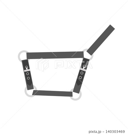 Vector flat horse halter  140303469