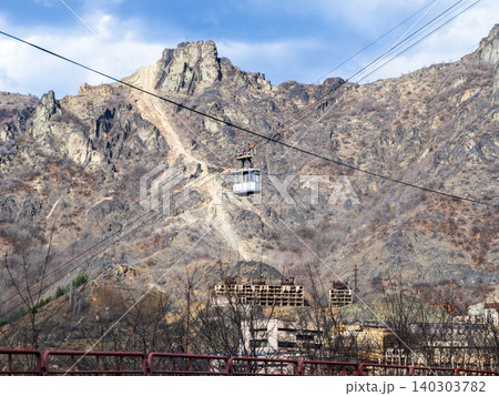 cable car cabin of Copper Chemical Plant, Alaverdi cable car cabin of Copper Chemical Plant, Alaverdi 140303782