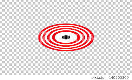 Isometric red and black bullseye target circle on transparent background, concept of business strategy aim and successful goal achievement Isometric red and black bullseye target circle on transparent background, concept of business strategy aim and successful goal achievement 140303809