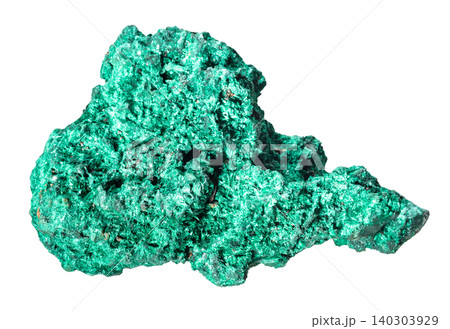 raw piece of fibrous malachite rock cutout raw piece of fibrous malachite rock cutout 140303929