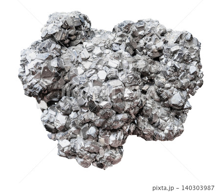 natural piece of crystalline galena rock cutout natural piece of crystalline galena rock cutout 140303987