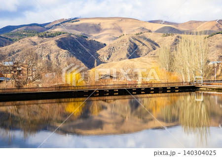 view of artificial Three Lakes in f Vanadzor city view of artificial Three Lakes in f Vanadzor city 140304025