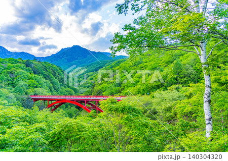 (山梨県)夕暮れ迫る八ヶ岳連峰 東沢大橋 (山梨県)夕暮れ迫る八ヶ岳連峰 東沢大橋 140304320