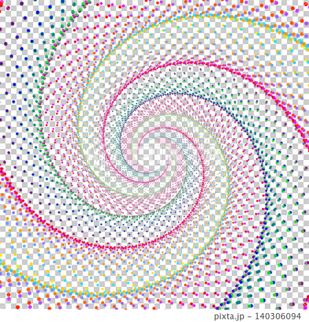 colorful spiral dots hexagonal vortex background 140306094