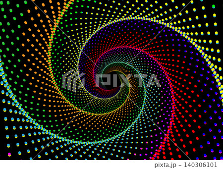 colorful spiral vortex dots abstract art 140306101