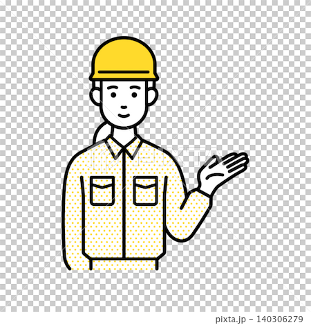 Male worker guiding 140306279