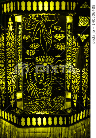 Vesak lanterns, Colorful rotating lanterns display during the Vesak festival in Sri Lanka Vesak lanterns, Colorful rotating lanterns display during the Vesak festival in Sri Lanka 140306488