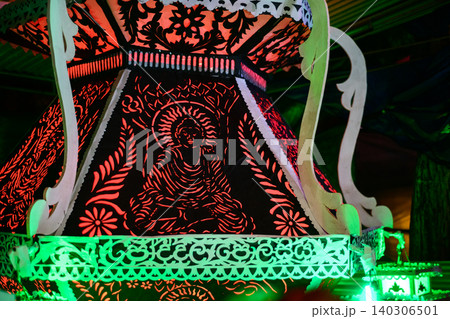 Vesak lanterns, Colorful rotating lanterns display during the Vesak festival in Sri Lanka Vesak lanterns, Colorful rotating lanterns display during the Vesak festival in Sri Lanka 140306501
