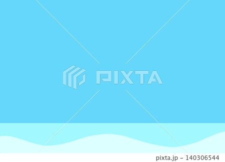 青空と海のイラスト 青空と海のイラスト 140306544