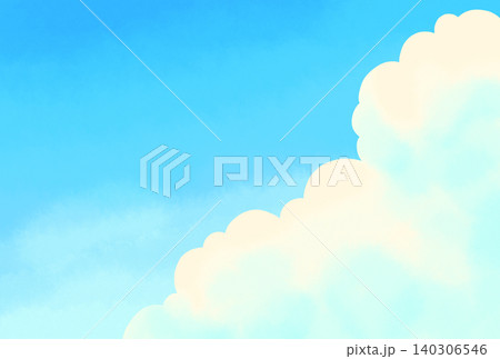 入道雲と青空のイラスト 入道雲と青空のイラスト 140306546