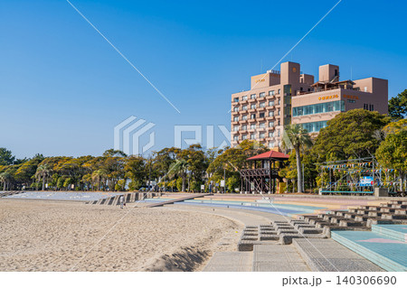西尾市の吉良ワイキキビーチの風景(愛知県) 西尾市の吉良ワイキキビーチの風景(愛知県) 140306690
