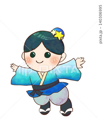 ふわりと浮かんでいるひこ星のイラスト ふわりと浮かんでいるひこ星のイラスト 140306995