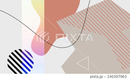 Pastel Memphis Vibe Background 140307063