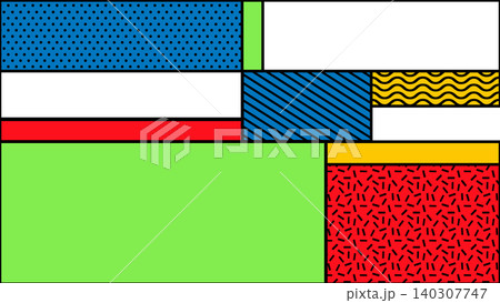 Vibrant Memphis Layout Background Vibrant Memphis Layout Background 140307747