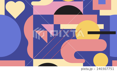 Playful Shape Bounce Background 140307751