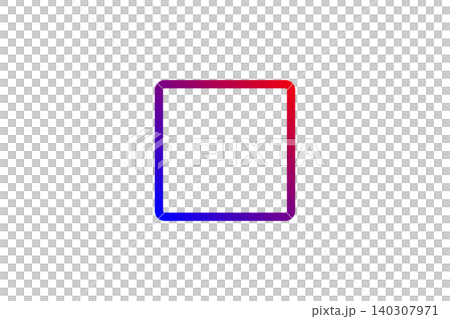 Gradiant Rounded Squre Minimal Rounded Square Gradient Icon Frame for...のイラスト素材 [140307971 ...