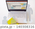プレゼン資料作成デスク 140308316
