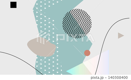 Pastel Memphis Vibes Background Pastel Memphis Vibes Background 140308400