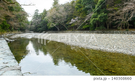 伊勢神宮 内宮 五十鈴川御手洗場 伊勢神宮 内宮 五十鈴川御手洗場 140308660