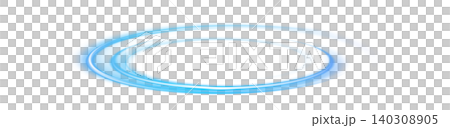 A blue glowing, rotating vortex of light and an elliptical spiral effect on a transparent background. A blue glowing, rotating vortex of light and an elliptical spiral effect on a transparent background. 140308905