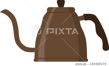 Pour Over Coffee Kettle Flat Illustration Coffee Brewing Equipment Pour Over Coffee Kettle Flat Illustration Coffee Brewing Equipment 140309174