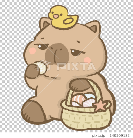 Cute Capybara Holding Seashell With Basket Full Of Shells And Starfish Beach Treasure Hunt Summer Vacation Coastal Adventure Character Illustration Cute Capybara Holding Seashell With Basket Full Of Shells And Starfish Beach Treasure Hunt Summer Vacation Coastal Adventure Character Illustration 140309182