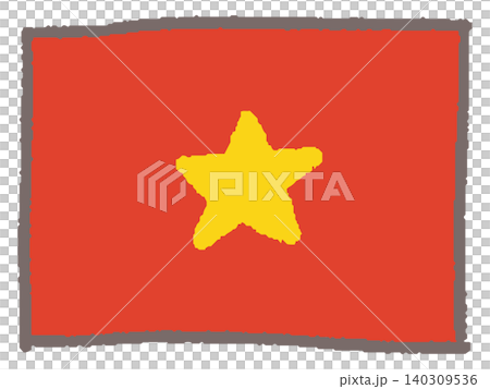 手繪越南國旗 140309536