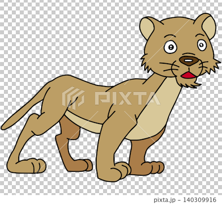 手繪動物插畫☆小獅子 140309916