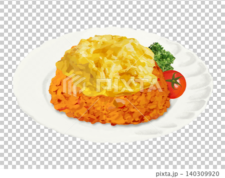 スクランブルエッグチキンライス(お椀形)ケチャップなし スクランブルエッグチキンライス(お椀形)ケチャップなし 140309920