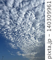 青空に広がる一面の鱗雲（うろこ雲） 140309961
