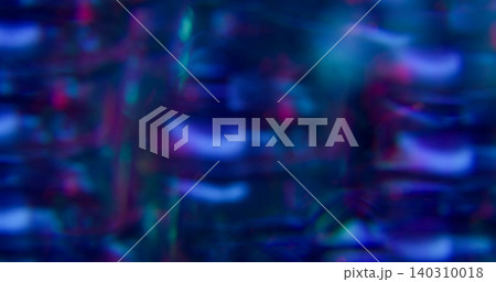 Gradient glare. Blur light illuminated. Defocused purple pink neon color lens flare flicker blaze gleam glimmer sparkle shine on abstract background. 140310018