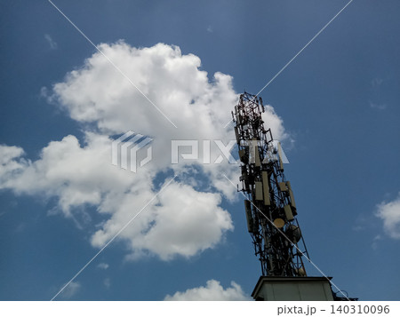 Telecommunications Equipment on Rooftop Telecommunications Equipment on Rooftop 140310096