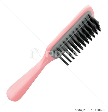 Pastel pink Hair Brush 3d Illustration Pastel pink Hair Brush 3d Illustration 140310609
