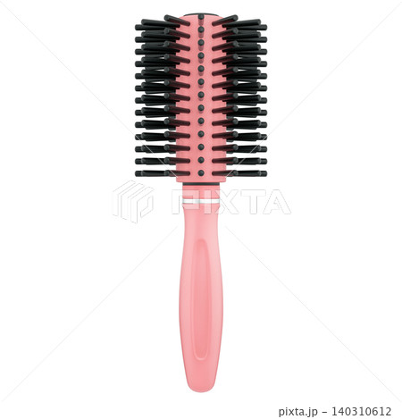 Round Hair Brush, Roll Comb, beauty and cosmetic, 3d Illustration Round Hair Brush, Roll Comb, beauty and cosmetic, 3d Illustration 140310612
