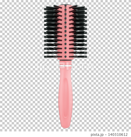 Round Hair Brush, Roll Comb, beauty and cosmetic, 3d Illustration Round Hair Brush, Roll Comb, beauty and cosmetic, 3d Illustration 140310612