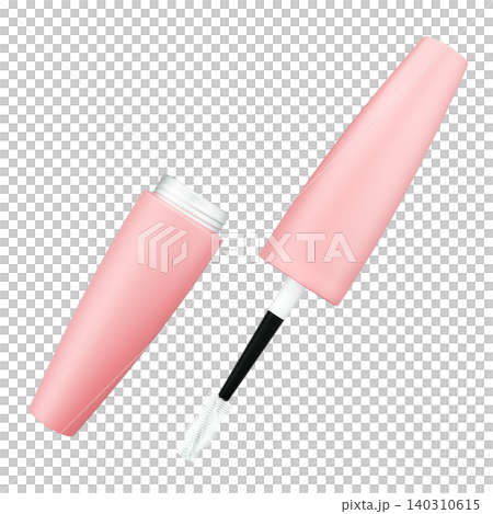 Mascara brush makeup 3d Illustration Mascara brush makeup 3d Illustration 140310615