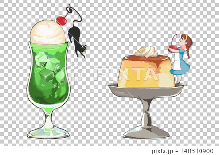 Cream Soda Pudding Illustration Cream Soda Pudding Illustration 140310900